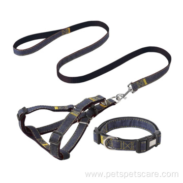 Dog Harness Leash Set Reversible Dog Walking Harness